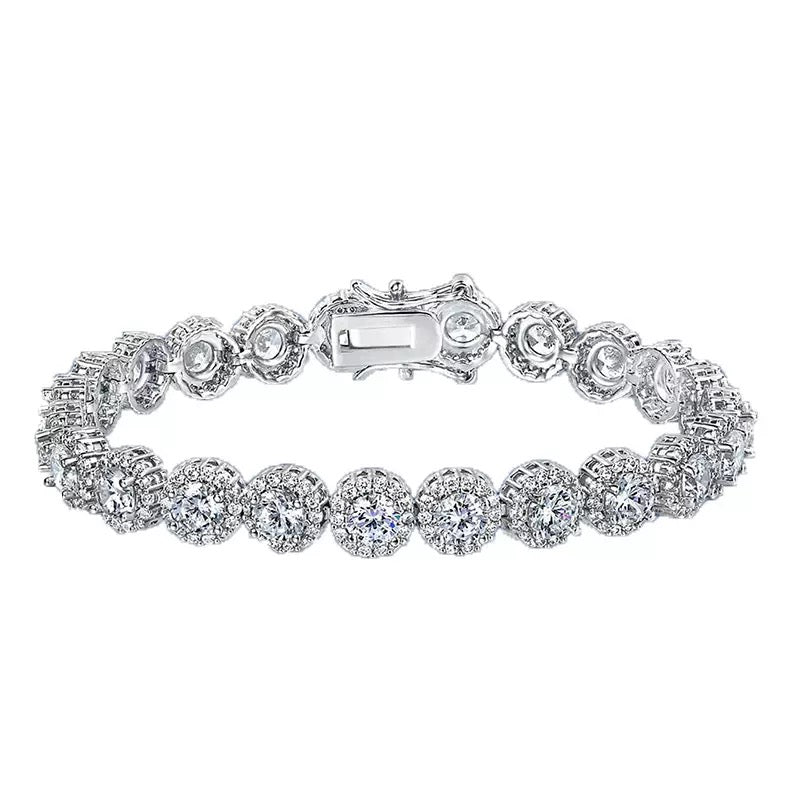 Moissanite bracelet |Round Cut