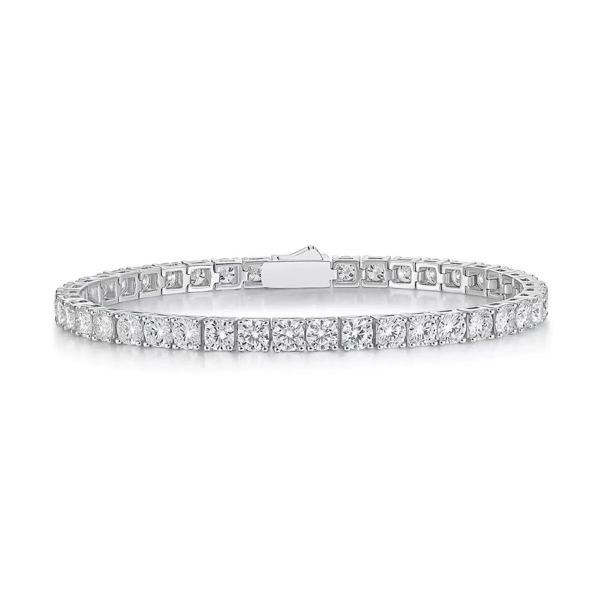 Lab-Created Diamonds tennis bracelet |Round Cut