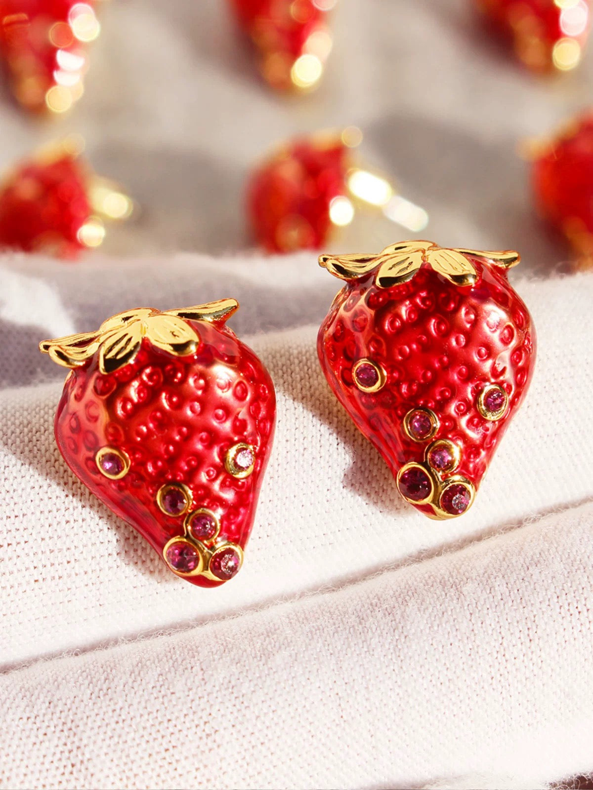 Strawberry earrings