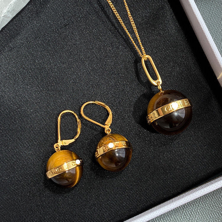 Tiger's Eye stone jewelry set