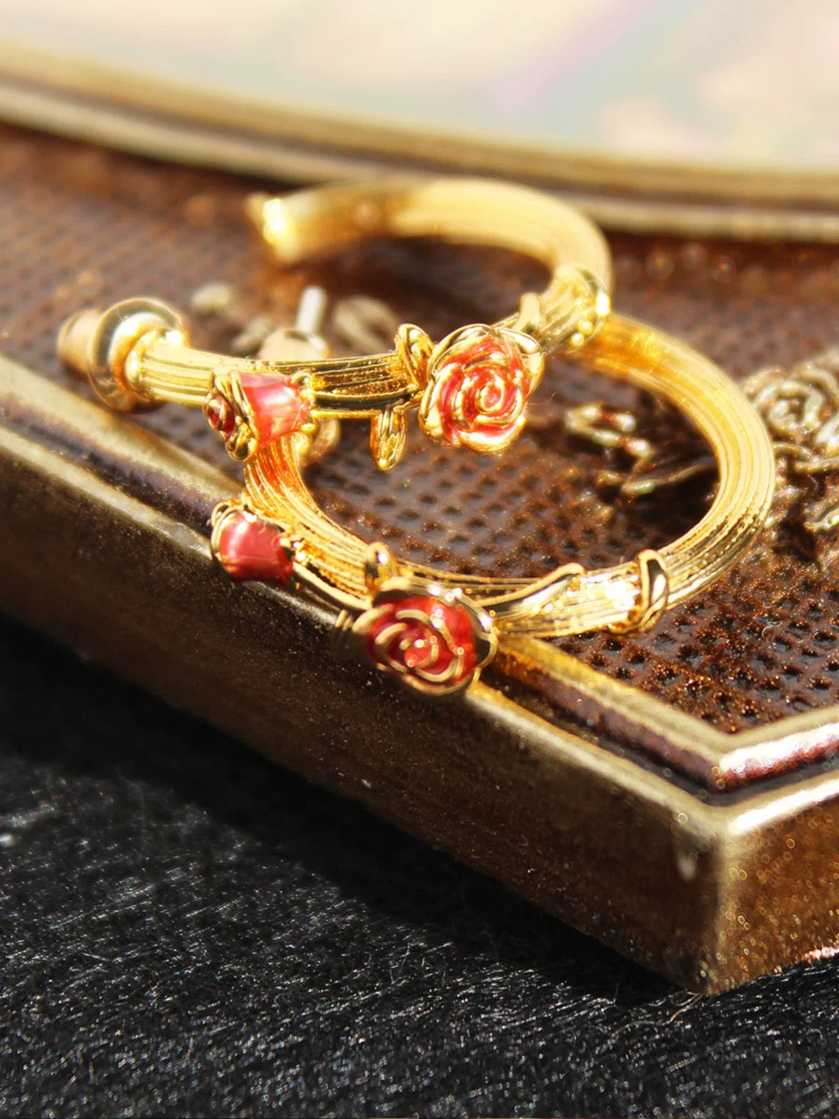 Rose C earrings