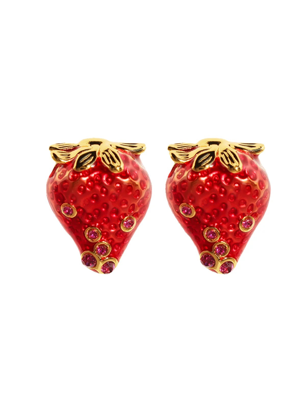 Strawberry earrings