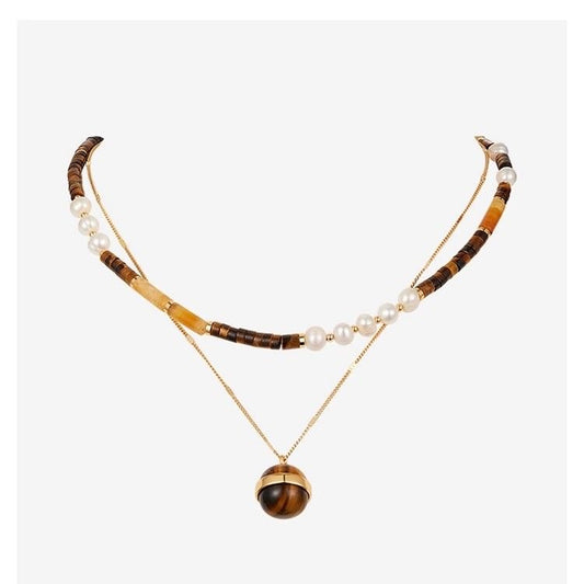Tiger eye stone necklace