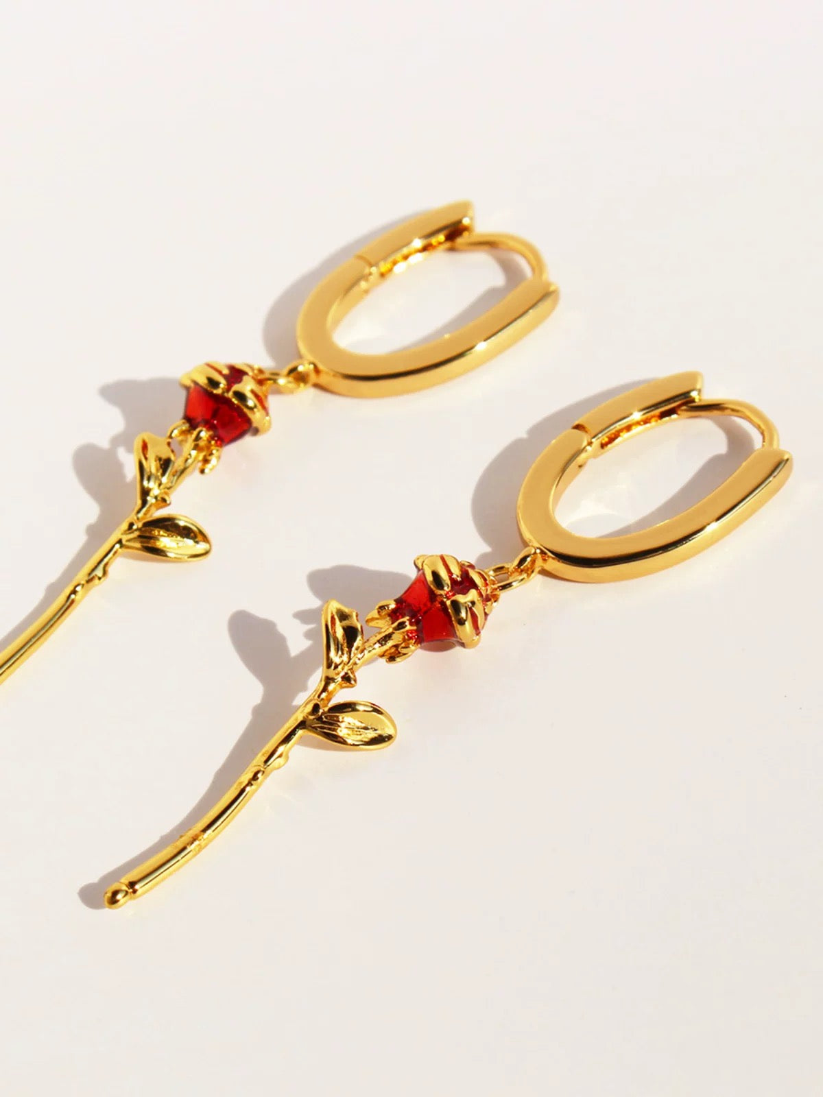 Rose earrings