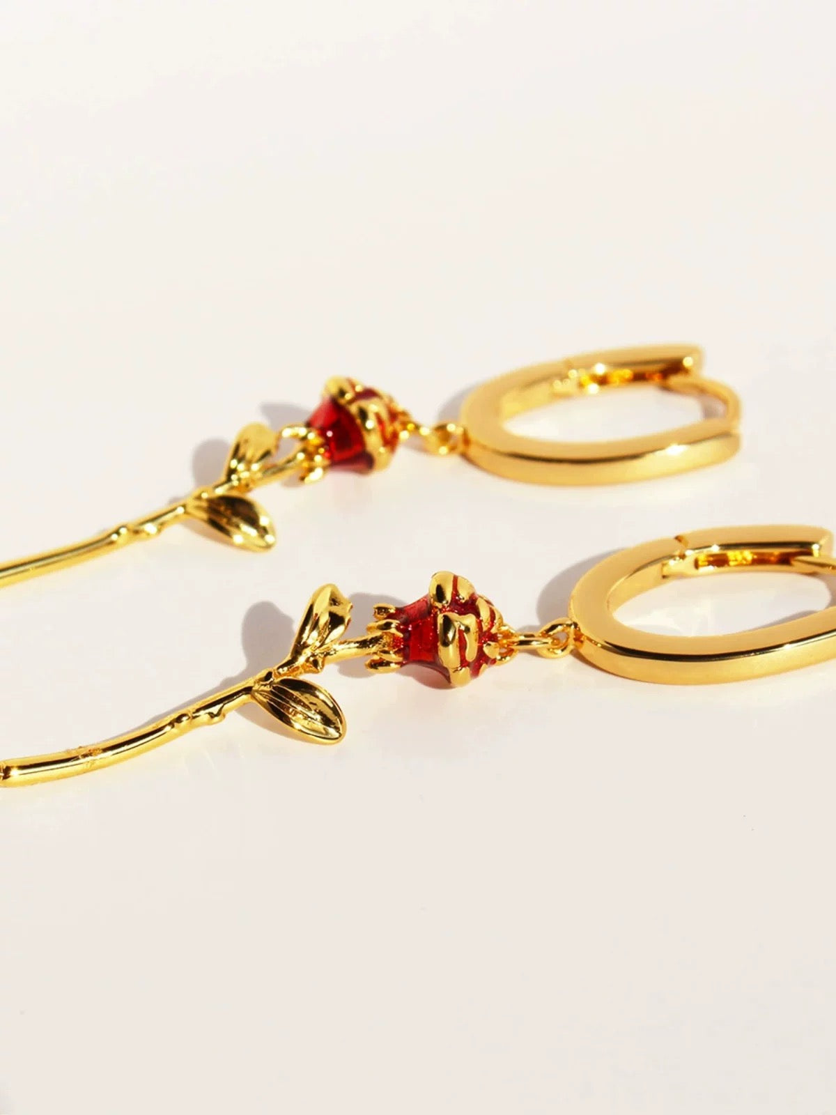 Rose earrings