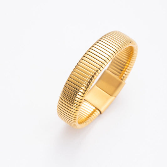 Round vertical stripe bracelet